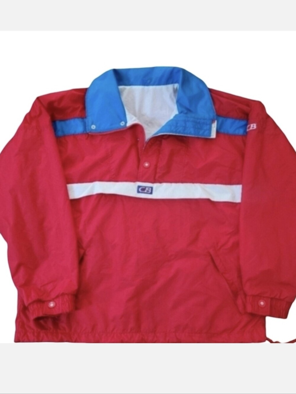 Vintage CB Packable 80s Pullover Windbreaker Size L